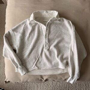 Abercrombie & Fitch Collared Henley Pullover